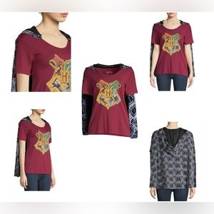 HARRY POTTER Halloween Juniors' Size M(7/9) Halloween Costume T-shirt with Cape